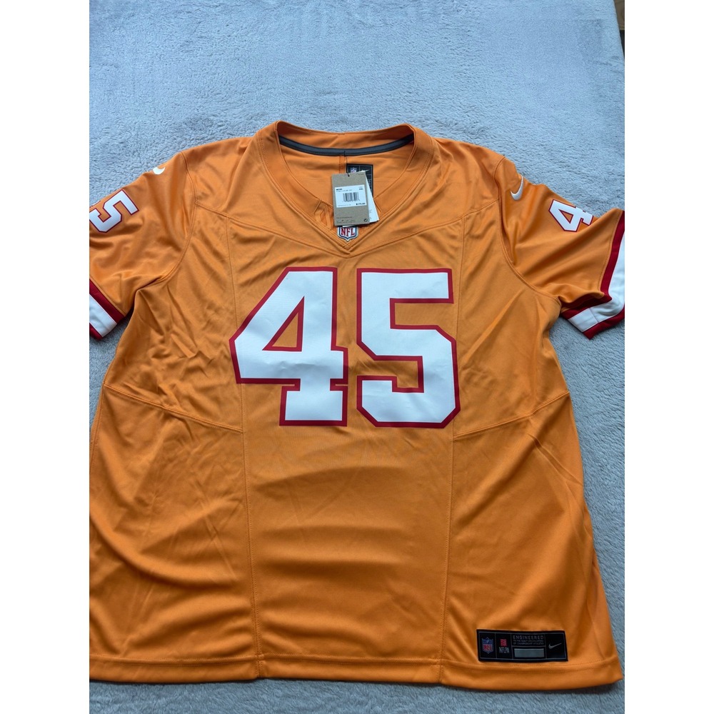 Nike Tampa Bay Buccaneers Devin White 45 Creamsicle Jersey Mens XXL see desc.